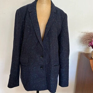 Banana Republic sz 14 navy Jacket button blazer great pre owned cond